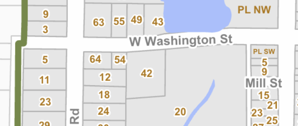 Washington Street map
