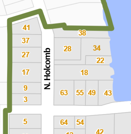 north holcomb street map