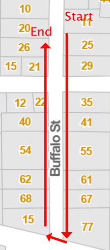 buffalo street walking tour map