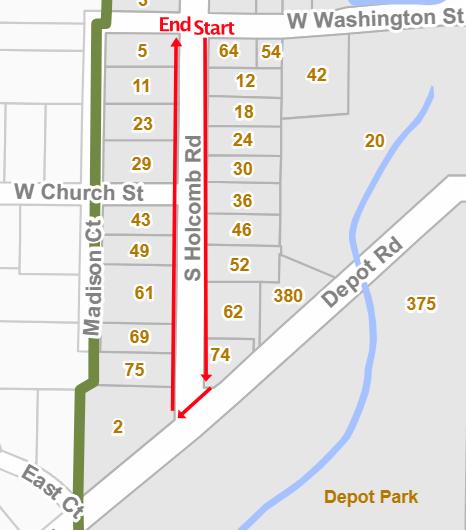 south holcomb walking tour